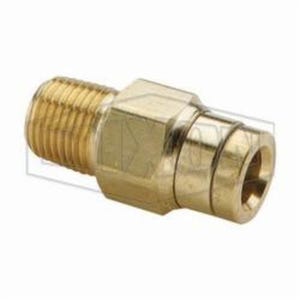 Legris by Dixon® 31156011DOT Push-In Straight Connector, 1/8 x 3/8 in Nominal, MNPT x Tube, 250 psi Pressure, Brass, Domestic