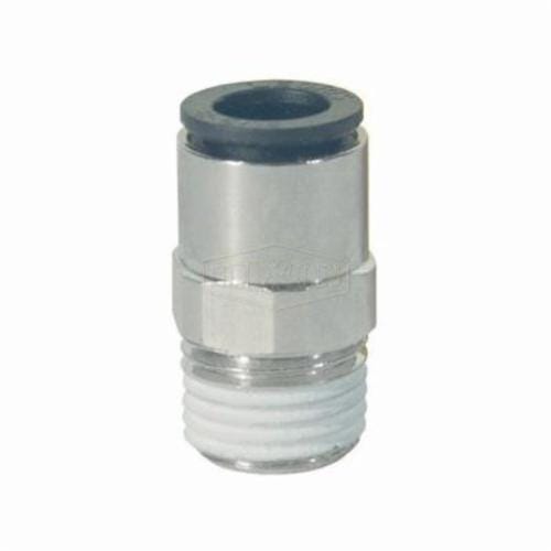 Legris by Dixon® 31756018 Push-In Connector, 3/8 x 3/8 in Nominal, MNPT x Tube, 290 psi Pressure, Brass/Nylon, Domestic