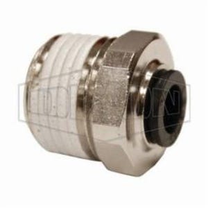 Legris by Dixon® 31755618 Push-In Connector, 3/8 x 1/4 in Nominal, MNPT x Tube, 290 psi Pressure, Brass/Nylon, Domestic