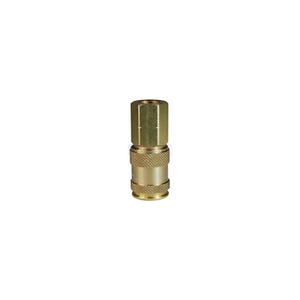 Dixon® 3CJF4-B CJ Series High Flow Female Quick Disconnect Pneumatic Coupler, 1/2-14 Nominal, Quick Disconnect Coupler x FNPT, 300 psi Pressure, Brass