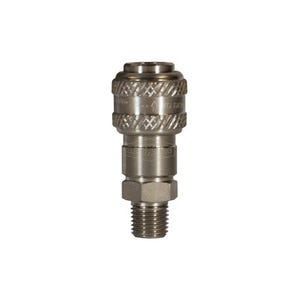 Dixon® 3DM3-S Industrial Male Quick Connect Coupler, 3/8-18 Nominal, Quick Disconnect Coupler x NPTF, 300 psi Pressure