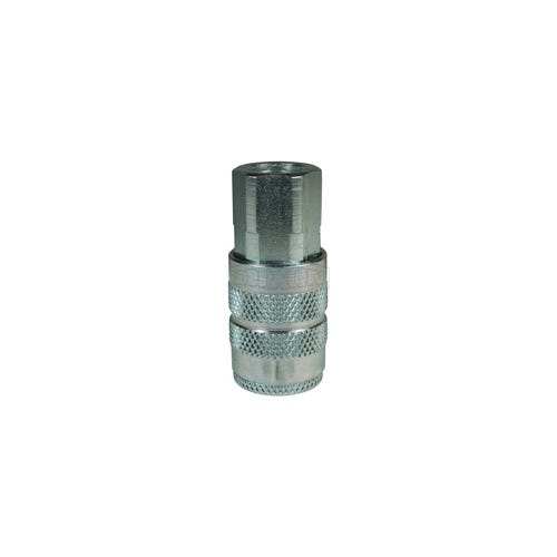 Dixon® 3FBF3 Industrial Female Quick Disconnect Pneumatic Manual Coupler, 3/8-19 Nominal, Steel