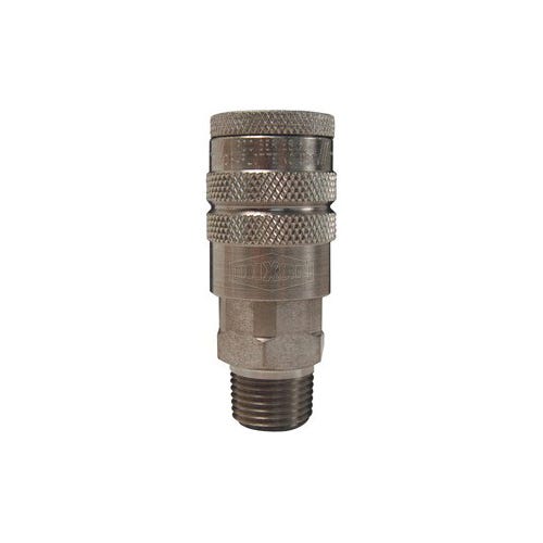 Dixon® 3FM3-S Industrial Male Quick Connect Coupler, 3/8-18 Nominal, Quick Disconnect Coupler x NPTF, 300 psi Pressure