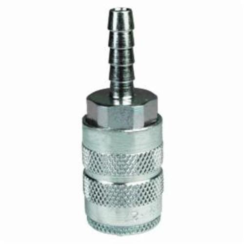 Dixon® 3FS3 F Interchange Semi-Automatic Pneumatic Coupler, 3/8 in, Standard Hose Barb x Quick-Connect, Steel