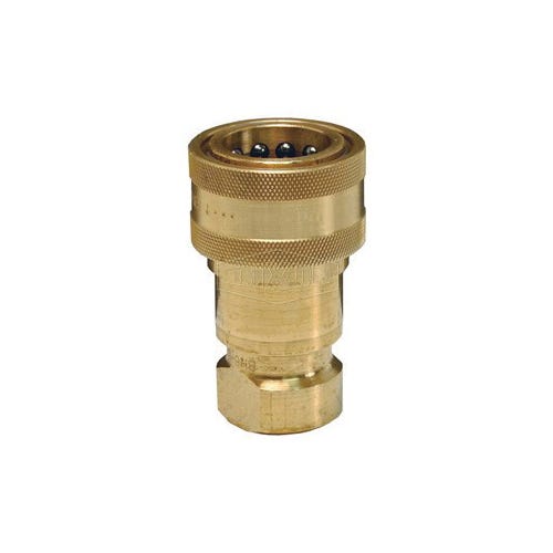 Dixon® 3HF3-B H Series Interchange Poppet Valve Coupling, 3/8-18 Nominal, FNPT, Brass, Domestic
