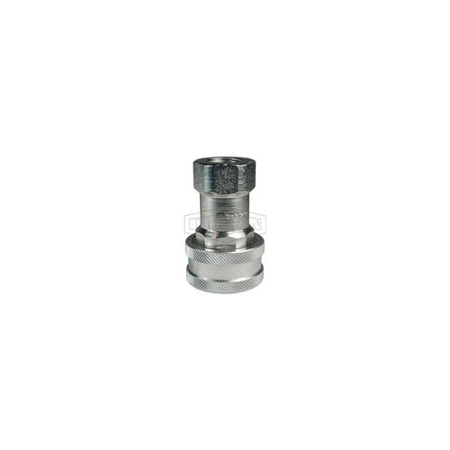 Dixon® 3HOF4 DQC H Industrial Interchange Poppet Valve Female Coupler, 3/4-16 Nominal, Female O-Ring Boss™ End Style, Steel