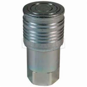 Dixon® 3HTF4 HT Series Flush Face Hydraulic Coupling, 1/2-14 Nominal, FNPT, Steel