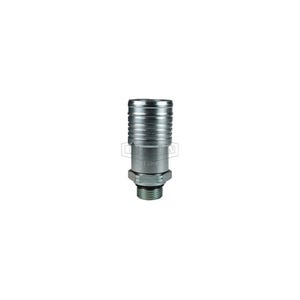 Dixon® 3HTOM4 DQC HT Flushface Male Coupler, 3/4-16 Nominal, Male O-Ring Boss™, Steel