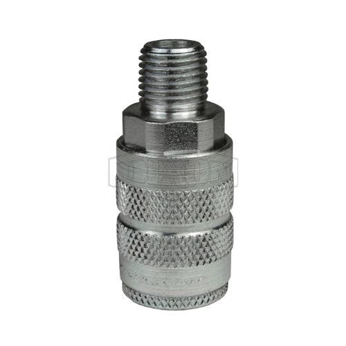 Dixon® 3JM3 Tru-Flate Automotive Male Quick Disconnect Pneumatic Coupler, 3/8-18 Nominal, Quick Disconnect Coupler x NPTF