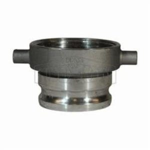 Dixon® 400-TCA-AL Cam and Groove Tank Car Adapter, 4 in, Adapter x Railroad, Aluminum, Domestic