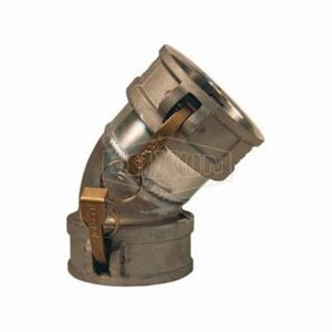 Dixon® 400DD-45AL 45°  Cam and Groove Elbow, 4 in, Female Coupler, Aluminum, Domestic