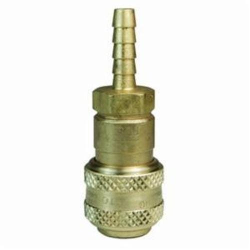 Dixon® 3DS3-B DF Industrial Interchange Automatic Pneumatic Coupler, 3/8 in Nominal, Coupler x Barb End Style, Brass, Domestic