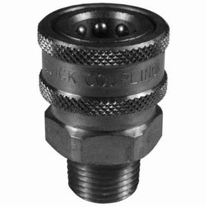 Dixon® 4EM4-S E Series Straight Through Hydraulic Interchange Coupler, 1/2 in x 1/2-14 Nominal, 3,000 psi, -40 to 250°F