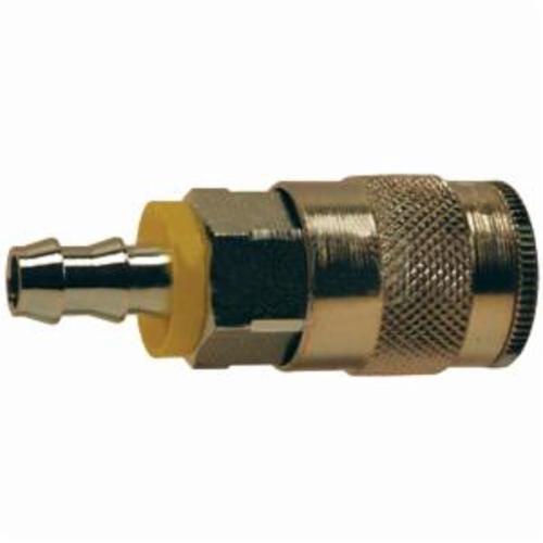 Dixon® 4FB4 DQC DF Industrial Semi-Auto Pneumatic Coupler, 1/2 in Nominal, Coupler x Push-On Barb End Style, Steel, Domestic