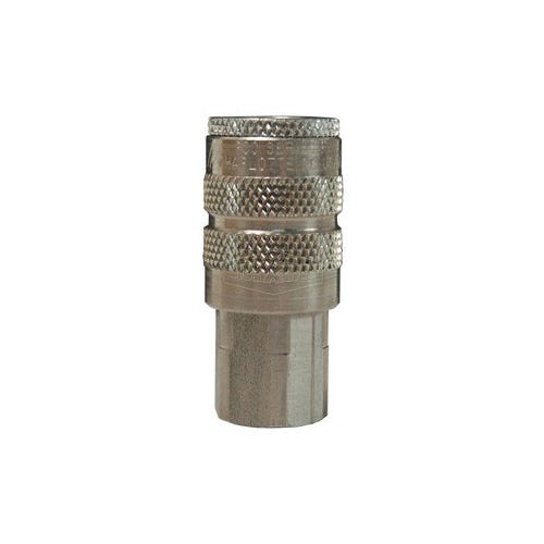 Dixon® 4FF4-S DF Series Industrial Female Quick Connect Coupler, 1/2-14 Nominal, Quick Disconnect Coupler x NPTF, 300 psi Pressure, 303 Stainless Steel