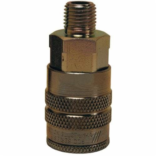 Dixon® 4FM6 D Interchange Semi-Automatic Pneumatic Coupler, 1/2 x 3/4 in, Quick-Connect x MNPT, Steel