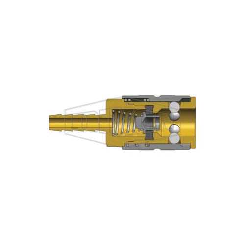 Dixon® 4FS3 Industrial Quick Disconnect Pneumatic Manual Coupler, 1/2 in Nominal, Quick Disconnect Coupler x Standard Hose Barb