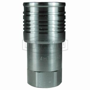 Dixon® 4HTF4-SS HT Series Flush Face Coupling, 1/2-14 Nominal, FNPT, 316 Stainless Steel
