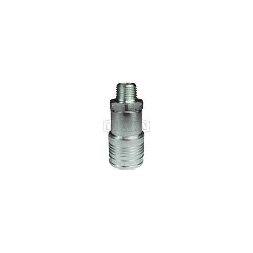 Dixon® 4HTM4 DQC HT Flushface Male Coupler, 1/2-14 Nominal, Male NPTF, Steel
