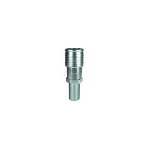 Dixon® 4HTRB5 DQC HT Flushface Male Bulkhead Coupler, 1-14 Nominal, Male O-Ring Face Seal Bulkhead, Steel