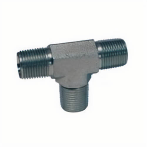 Dixon® 5600-16 Hydraulic Tee, 1-11-1/2 Nominal, Male NPTF, Carbon Steel, Domestic
