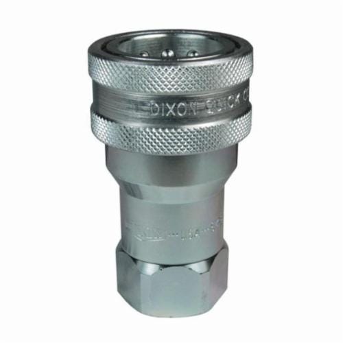 Dixon® 4KF4 K Series Hydraulic Interchange Coupler, 1/2 in x 1/2-14 Nominal, Quick-Connect x FNPT, Buna-N® Seal/Steel Body, Domestic