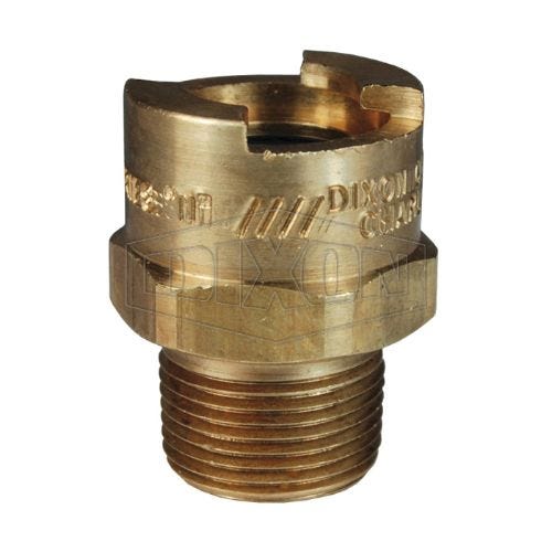 Dixon® 4NBM6-B Dix-Lock™ Interchange Male Quick Disconnect Pneumatic End Coupler, 3/4-14 Nominal, Quick Disconnect Coupler x BSPT