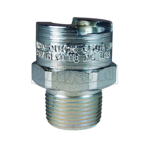Dixon® 4NBM8 Dix-Lock™ Interchange Male Quick Disconnect Pneumatic End Coupler, 1-11 Nominal, Quick Disconnect Coupler x BSPT