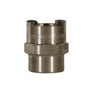 Dixon® Dix-Lock™ 4NF6-S N Series Bowes Interchange Female Quick Disconnect Coupler, 3/4-14 Nominal, Quick Disconnect Coupler x NPTF, 500 psi Pressure