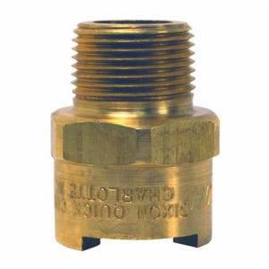 Dixon® 4NM6-B Bowes Interchange Bowes Pneumatic Coupler, N-Series, 1/2 in, Quick-Connect x MNPT, Brass
