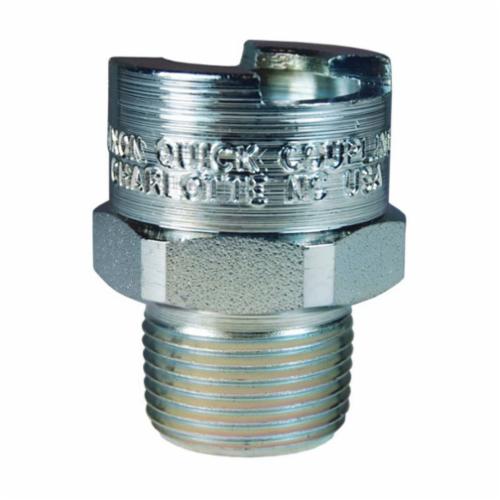 Dixon® 4NM4 Bowes Interchange Bowes Pneumatic Coupler, N-Series, 1/2 in, Quick-Connect x MNPT, Steel