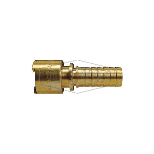 Dixon® 4NS3-B Dix-Lock™ Bowes Interchange Quick Disconnect Coupler, 1/2 in Nominal, Quick Disconnect Coupler x Hose Barb, Brass