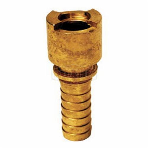 Dixon® 4NS6-B Bowes Interchange Bowes Pneumatic Coupler, N-Series, 3/4 in, Quick-Connect x Standard Hose Barb, Brass