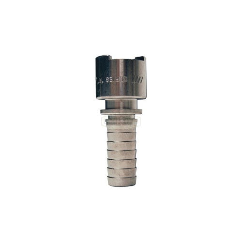 Dixon® Dix-Lock™ 4NS8-SS N Series Interchange Quick Disconnect Pneumatic Hose Barb Coupler, 1 in Nominal, Quick Disconnect Coupler x Standard Hose Barb
