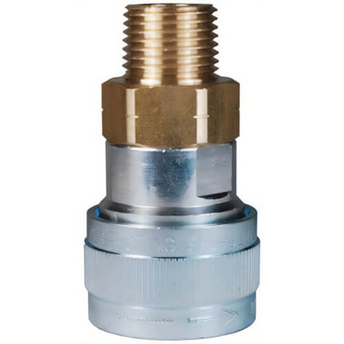 Dixon® 4SHDM4 1/2 in Schrader Coupler, 1/2 in M-NPTF