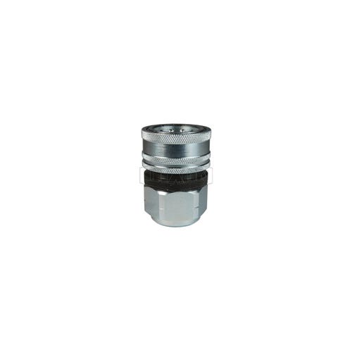 Dixon® 4TRBF4 DQC TR European Interchange Female Coupler, 1/2-14 Nominal, Female BSPP, Steel