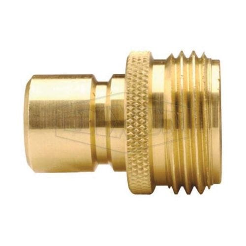 Dixon® 500QCM Garden Hose Quick Connect Plug, Brass, Domestic