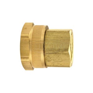 Dixon® 5021208C Adapter, 3/4-11-1/2 x 1/2-14, Garden Hose Thread x FNPT, Brass, Domestic