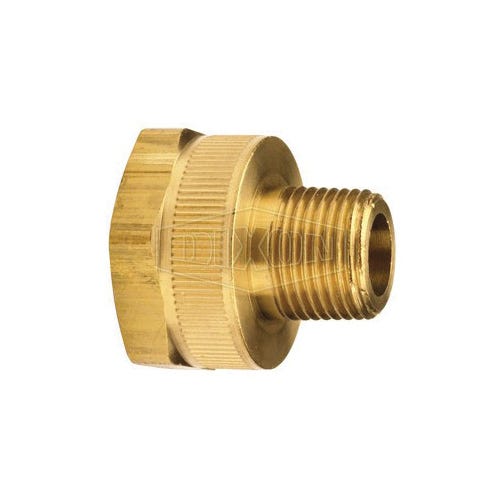 Dixon® 5031212C Adapter, 3/4-11-1/2 x 3/4-14, Female Garden Hose Thread x FNPT, Brass