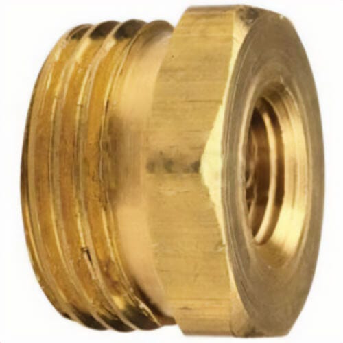 Dixon® The Right Connection™ 5071204C Heavy Duty Garden Hose Adapter, 3/4-11-1/2 x 1/4-18 Nominal, MGHT x FNPTF End Style, CDA 360 Brass, Domestic