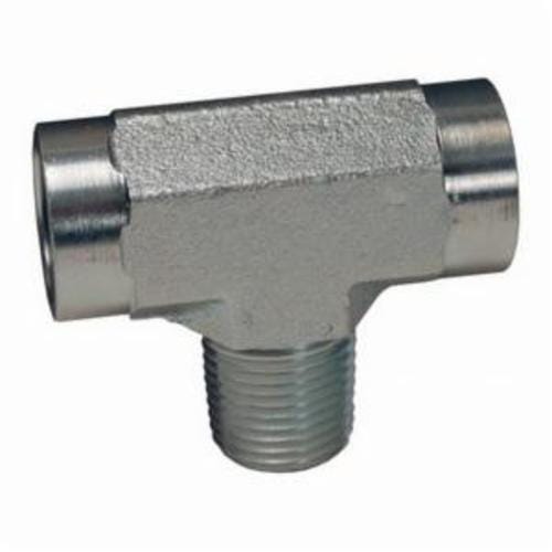 Dixon® 5604-6 Hydraulic Branch Tee, 3/8-18 Nominal, Female NPTF x Male NPTF, Carbon Steel, Domestic