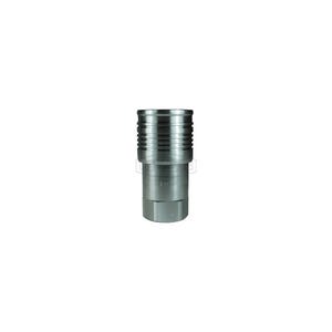 Dixon® 5HTBF6-SS DQC HT Flushface Female Coupler, 3/4-14 Nominal, Female BSPP, 316 Stainless Steel