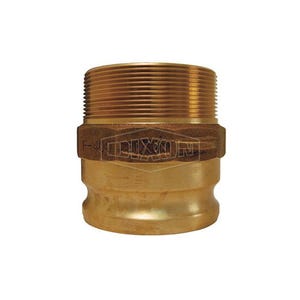Dixon® 600-F-BR Boss-Lock™ Type F Cam and Groove Adapter, 6 in, Male Adapter x MNPT, Brass
