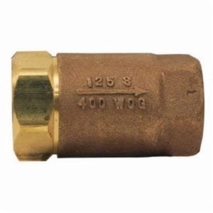 Dixon® 61-101 Ball Cone Check Valve, 1/4 in Nominal, FNPT Connection End Style, Brass Body, PTFE Seat Soft goods, Domestic
