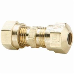 Dixon® 62NAB4 Air Brake Union, 7/16-24 x 1/4 in, Straight Thread x Tube, Brass, Domestic