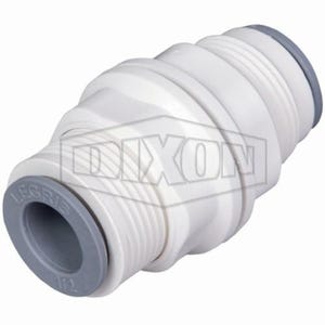 Dixon® 63166000WP2 LIQUIfit™ Bulkhead Union, 3/8 in Nominal, Tube End Style, Nylon, Domestic
