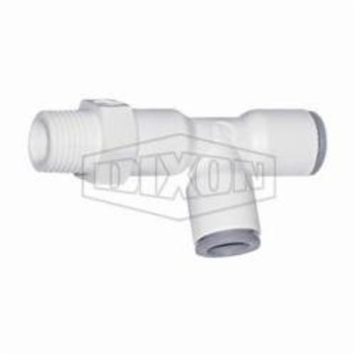 Dixon® 65036018WP2 LIQUIfit™ Swivel Run Tee, 3/8 in Nominal, Tube x MNPT End Style, Nylon, Domestic