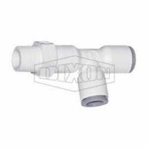 Dixon® 65035614WP2 LIQUIfit™ Swivel Run Tee, 1/4 in Nominal, Tube x MNPT End Style, Nylon, Domestic