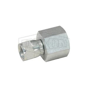 Dixon® 6506-6-6 Hydraulic Adapter, 9/16-18 x 3/8-18 Nominal, Female 37° JIC Swivel x Female NPTF, Steel