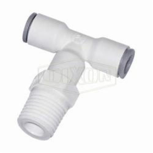 Dixon® 65085614WP2 LIQUIfit™ Swivel Branch Tee, 1/4 in Nominal, Tube x MNPT End Style, Nylon, Domestic